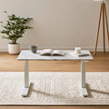Moderner Couchtisch, in Marmoroptik, verstellbar, Farbe: wei?